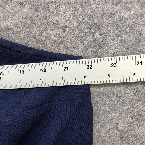 Eloquii Cami Top Womens 16 Navy Blue V-Neck Flowy Chiffon - Picture 9 of 10